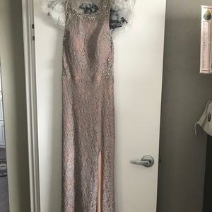 Taupe/ Apricot dress